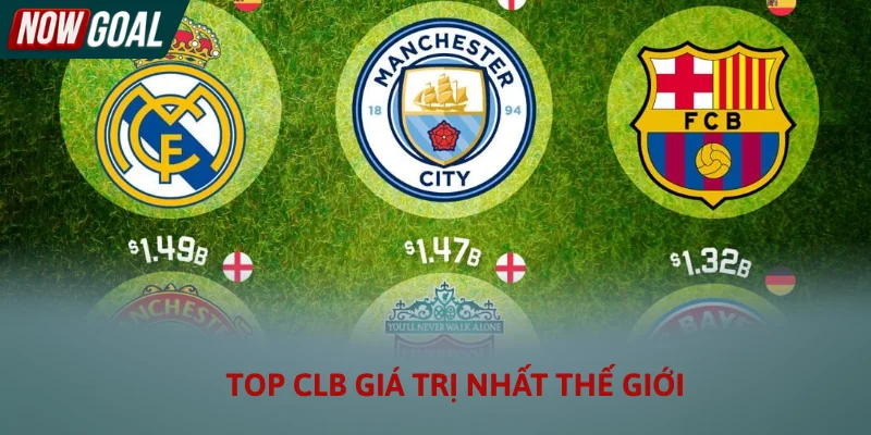 Top CLB giá trị nhất thế giới: Cuộc đua của những đế chế tỷ đô Top CLB giá trị nhất thế giới: Cuộc đua của những đế chế tỷ đô
